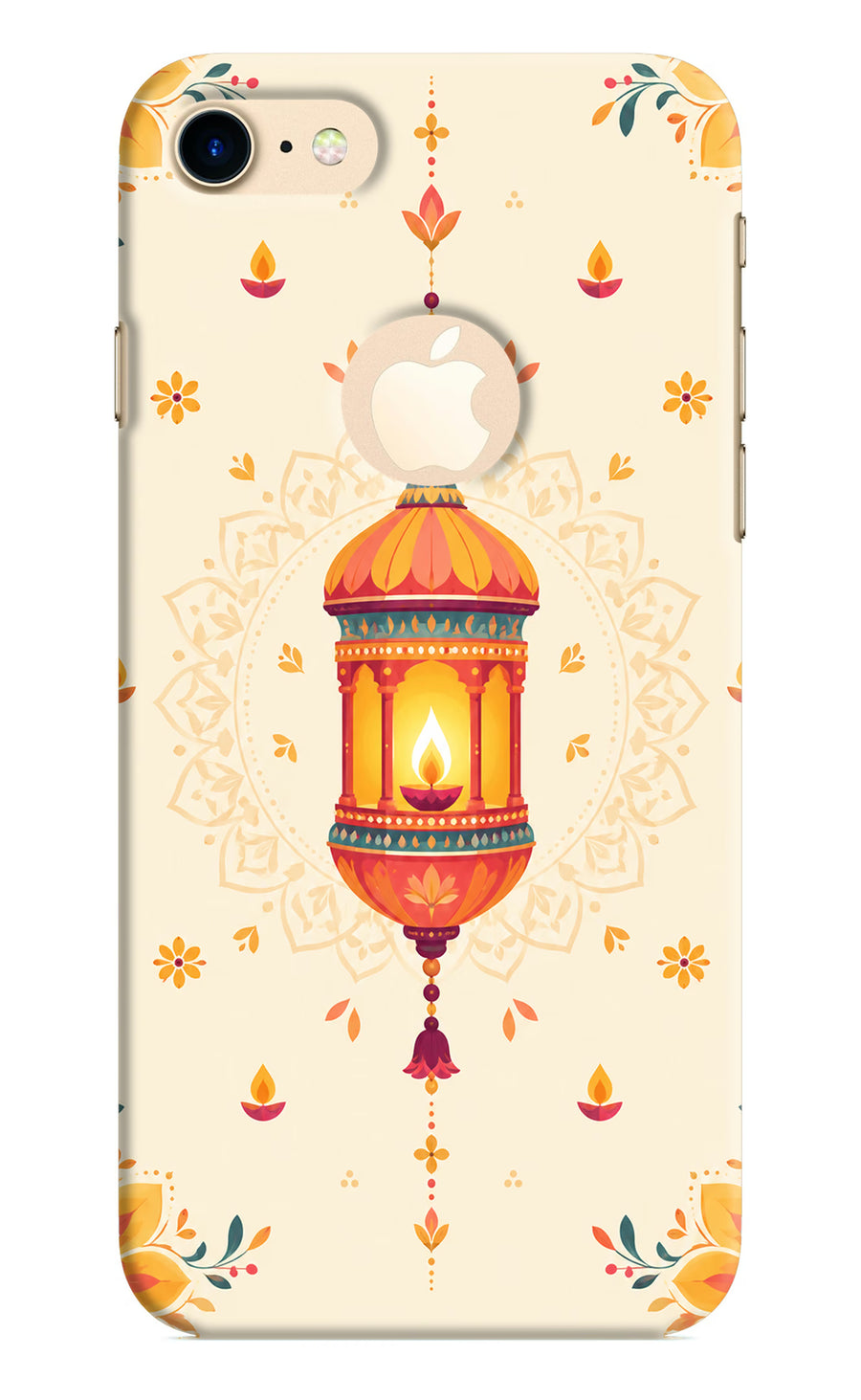 Golden Lantern iPhone 8 Logocut Back Cover, Hard case