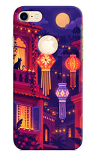 Lantern Lane iPhone 8 Logocut Hard Case Back Cover by Casekaro