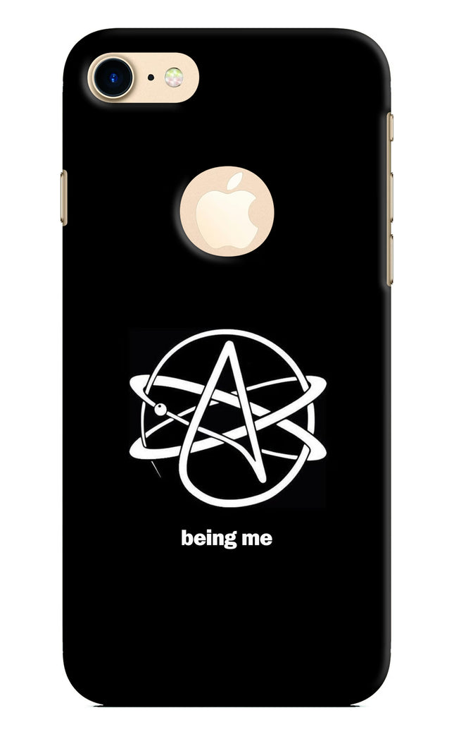 Atheist Symbol iPhone 8 Logocut Hard Case Back Cover by Casekaro