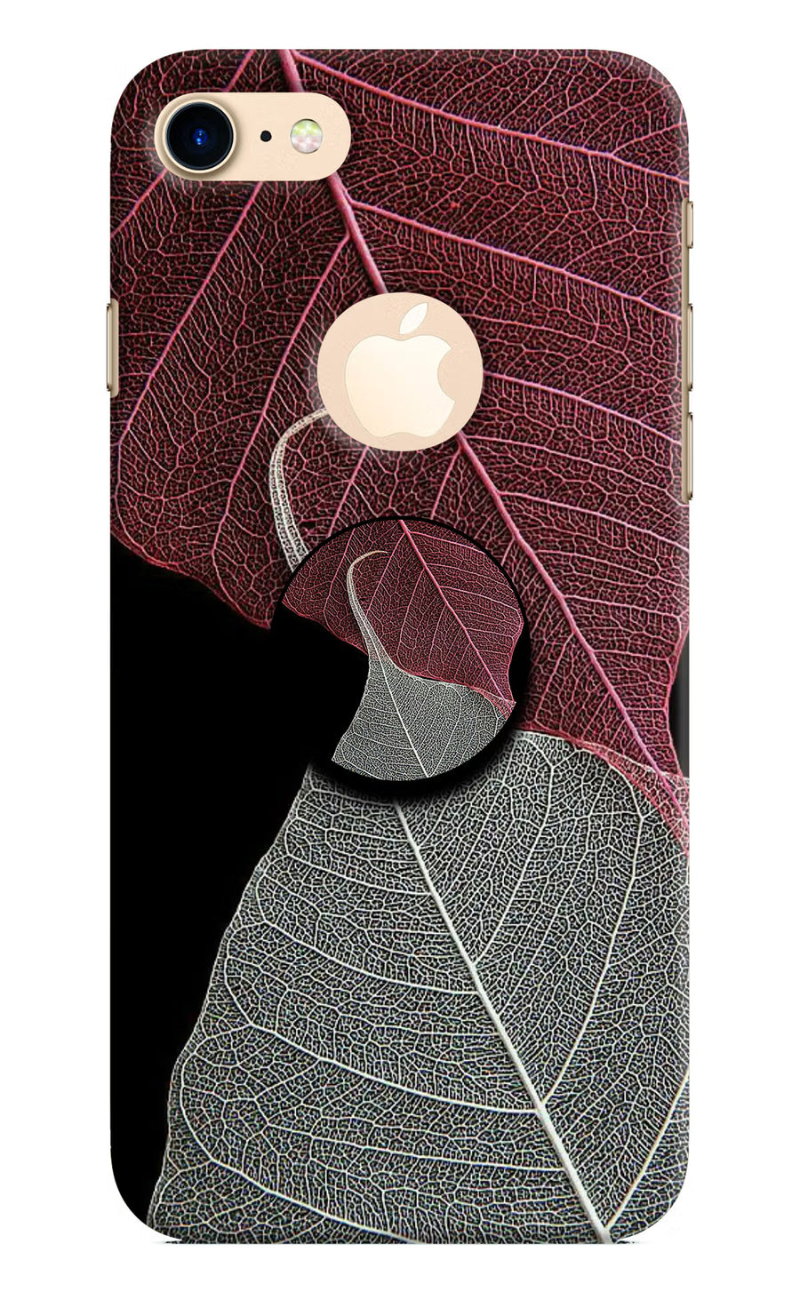 Leaf Pattern iPhone 8 Logocut Pop Case, Hard case