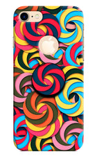 Spiral Pattern iPhone 8 Logocut Pop Case by Casekaro