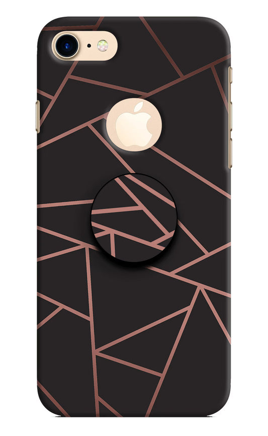 Geometric Pattern iPhone 8 Logocut Pop Case by Casekaro