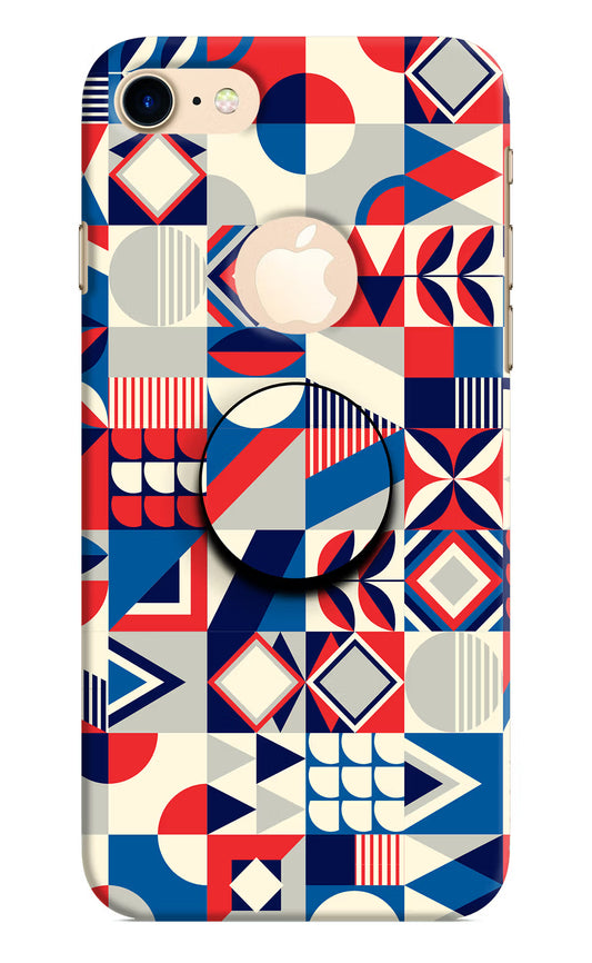 Colorful Pattern iPhone 8 Logocut Pop Case by Casekaro