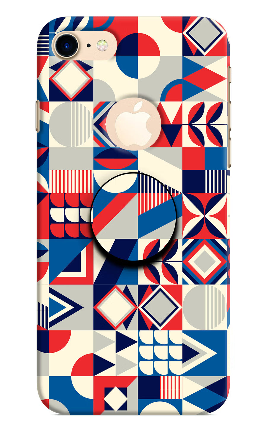 Colorful Pattern iPhone 8 Logocut Pop Case, Hard case