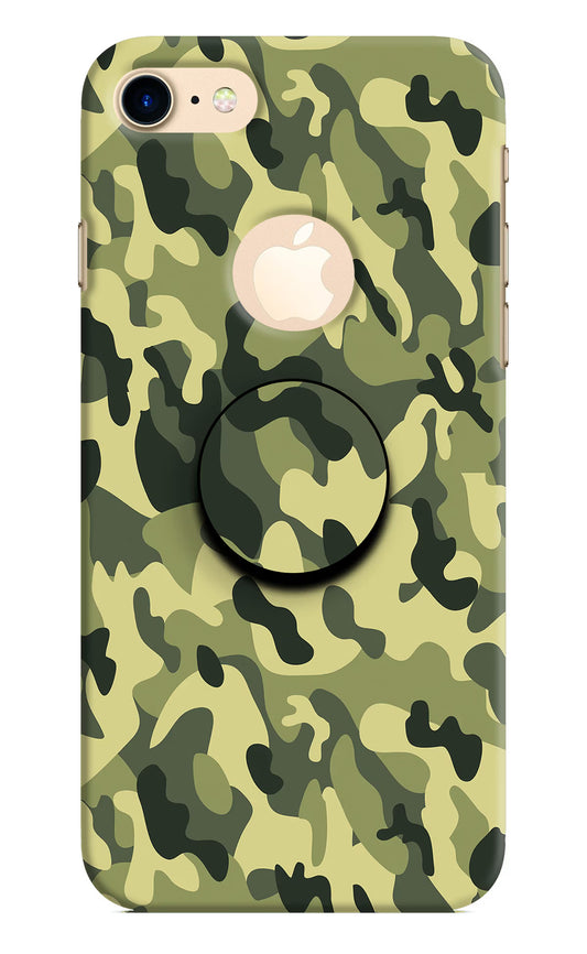 Camouflage iPhone 8 Logocut Pop Case by Casekaro