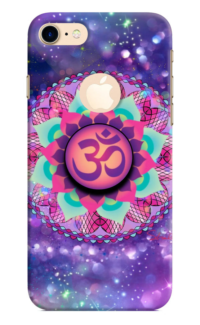 Om Purple iPhone 8 Logocut Pop Case by Casekaro