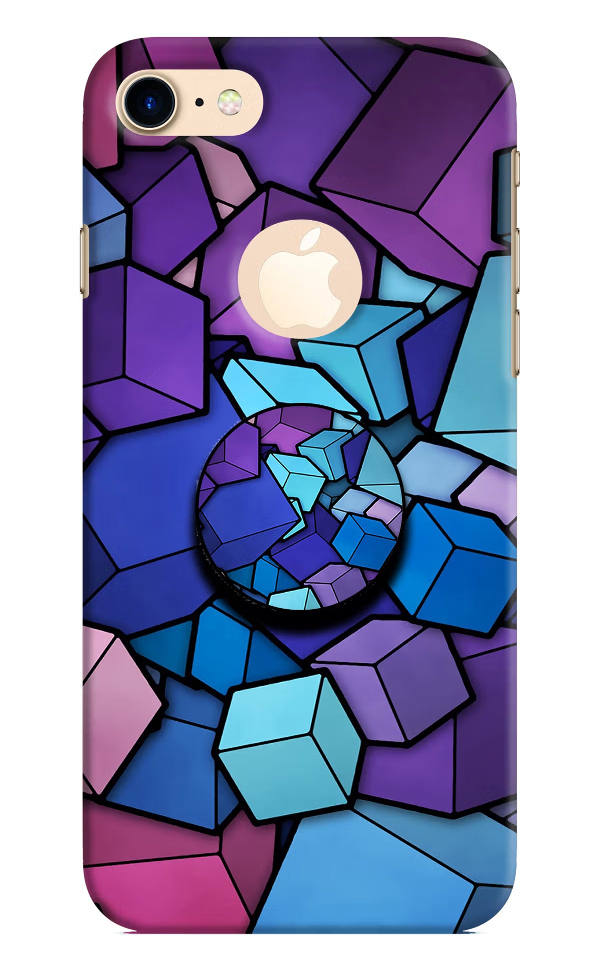 Cubic Abstract iPhone 8 Logocut Pop Case by Casekaro