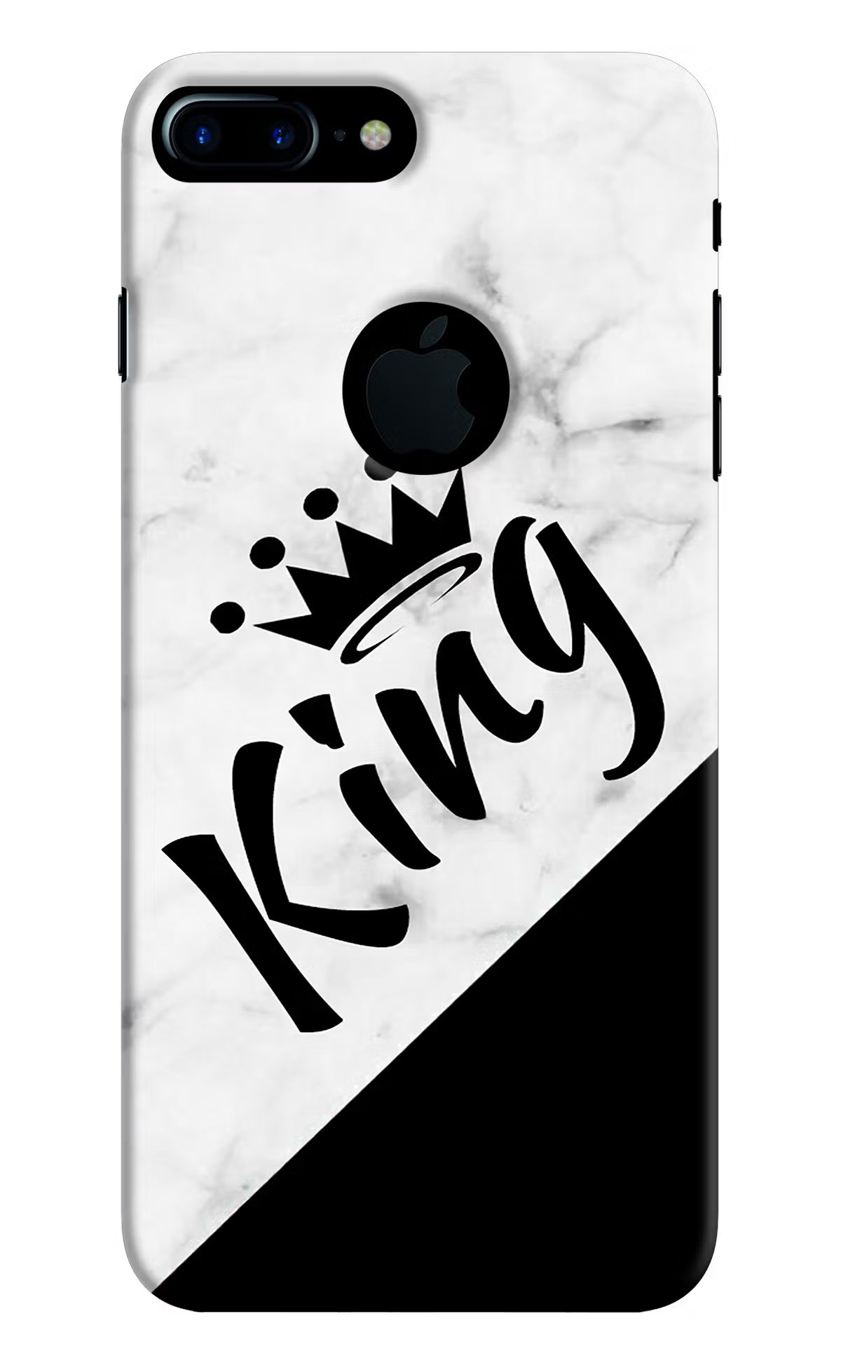 King iPhone 7 Plus Logocut Hard Case Back Cover by Casekaro