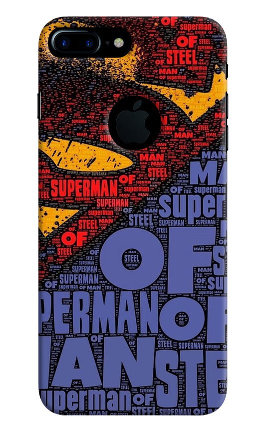Superman iPhone 7 Plus Logocut Hard Case Back Cover by Casekaro