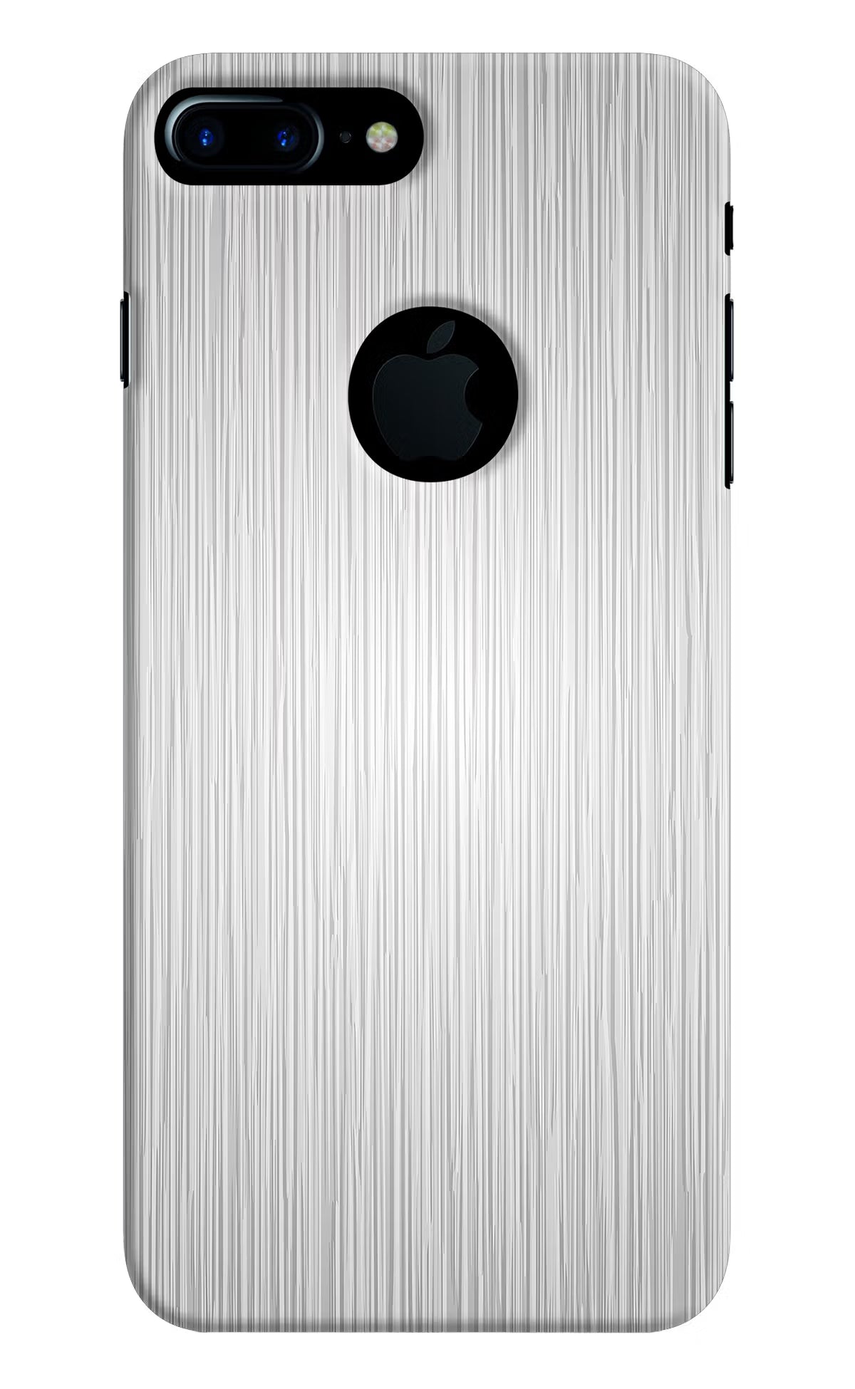 Wooden Grey Texture iPhone 7 Plus Logocut Hard Case Back Cover by Casekaro