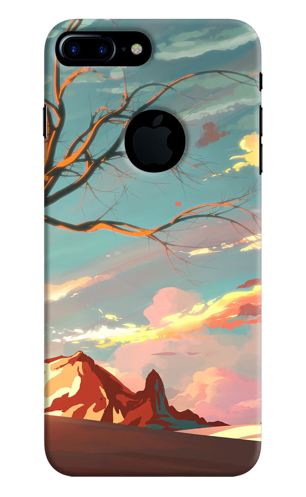Scenery iPhone 7 Plus Logocut Hard Case Back Cover by Casekaro