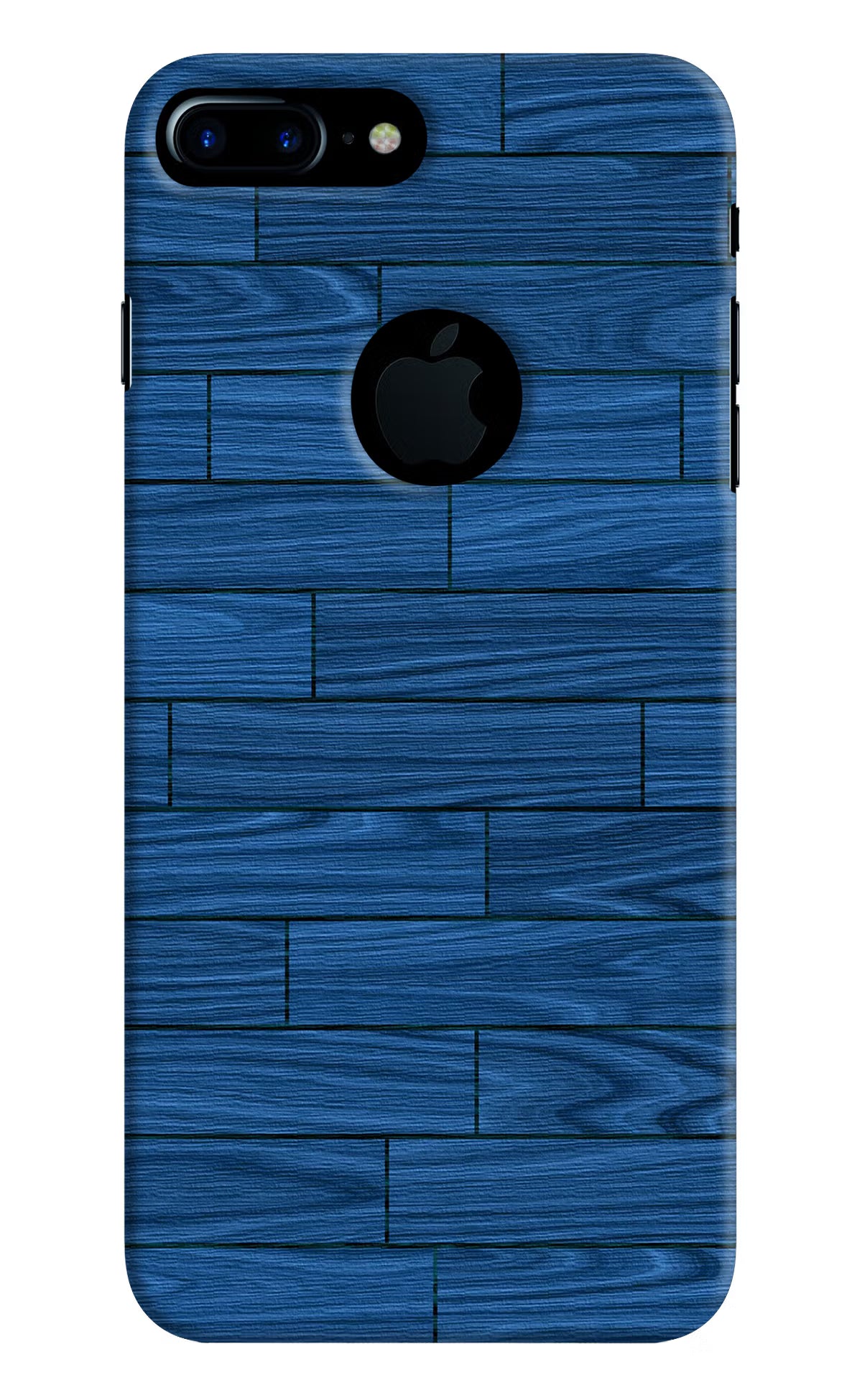 Wooden Texture iPhone 7 Plus Logocut Hard Case Back Cover by Casekaro