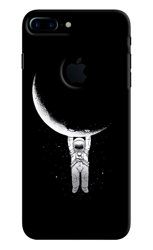 Moon Space iPhone 7 Plus Logocut Hard Case Back Cover by Casekaro