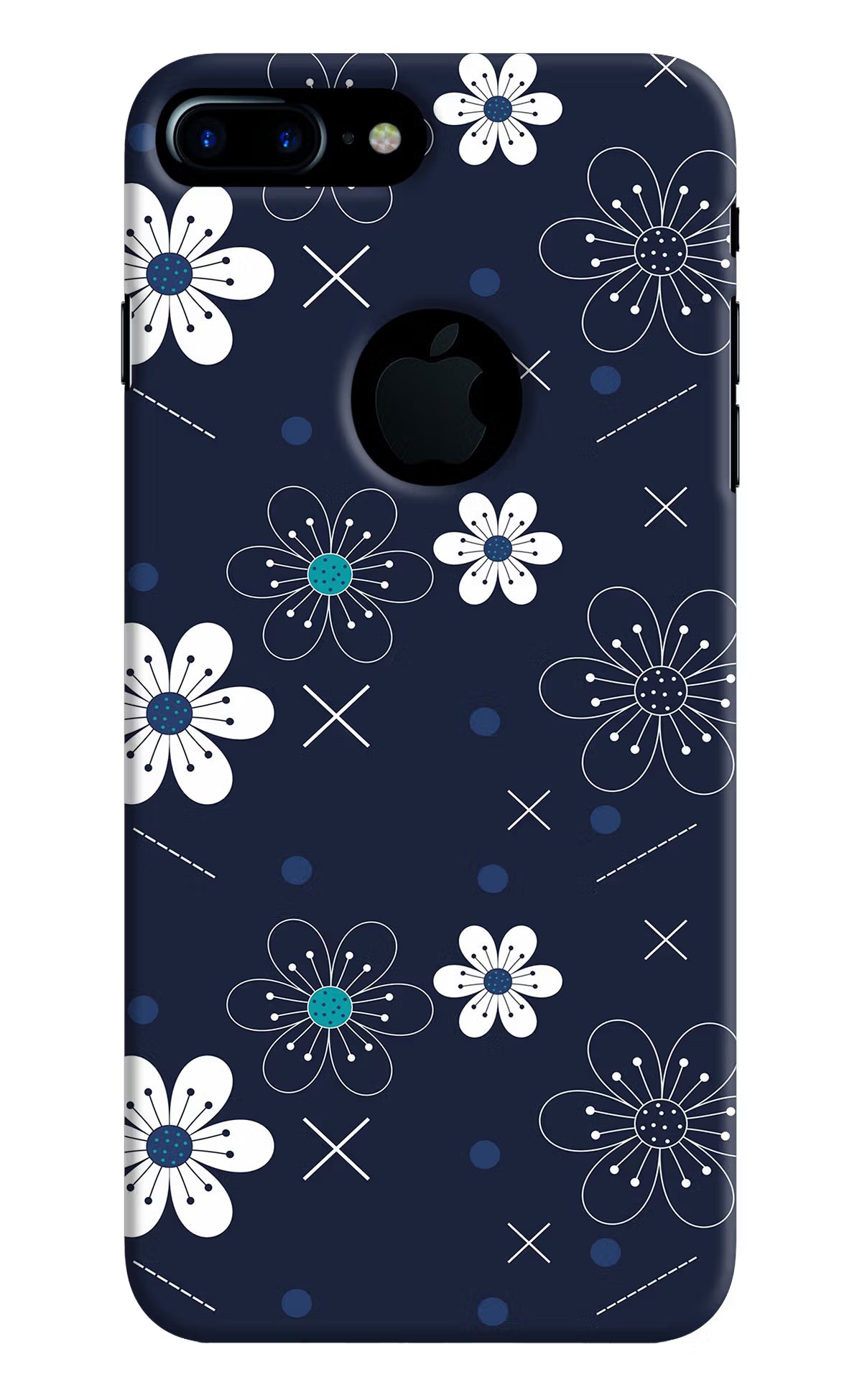 Flowers iPhone 7 Plus Logocut Hard Case Back Cover by Casekaro