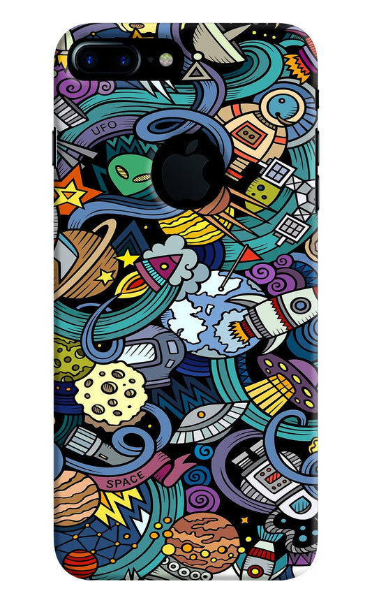 Space Abstract iPhone 7 Plus Logocut Hard Case Back Cover by Casekaro