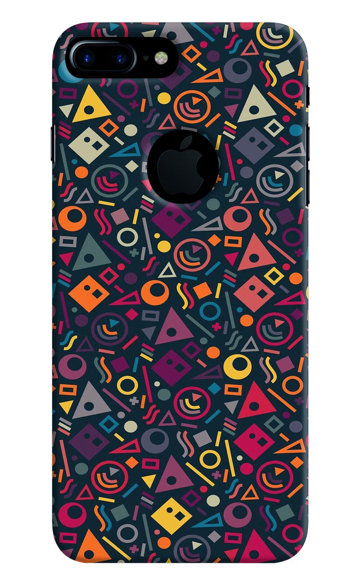 Geometric Abstract iPhone 7 Plus Logocut Hard Case Back Cover by Casekaro