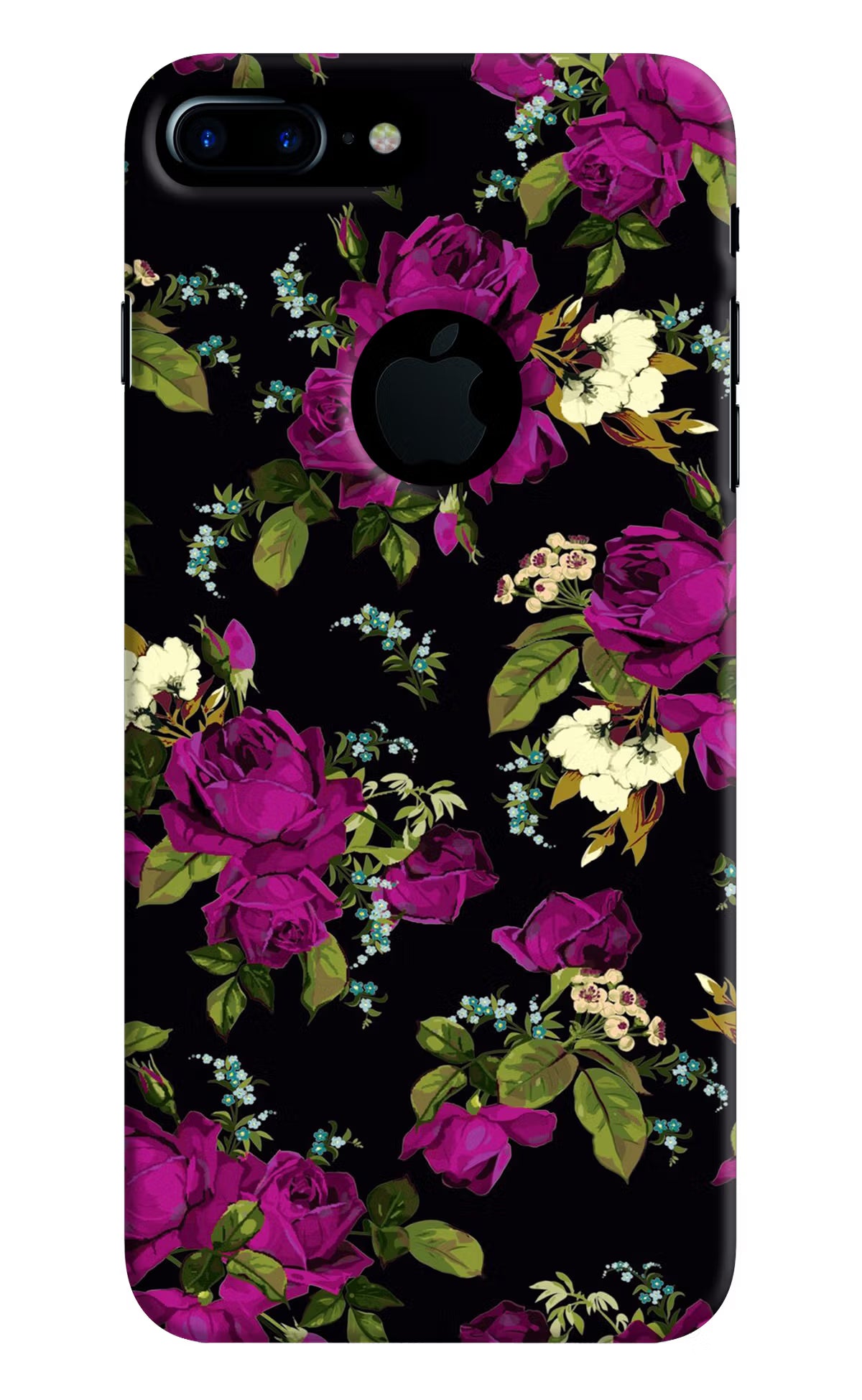 Flowers iPhone 7 Plus Logocut Hard Case Back Cover by Casekaro