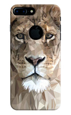 Lion Art iPhone 7 Plus Logocut Hard Case Back Cover by Casekaro