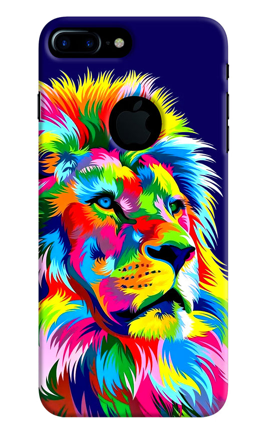 Vector Art Lion iPhone 7 Plus Logocut Hard Case Back Cover by Casekaro