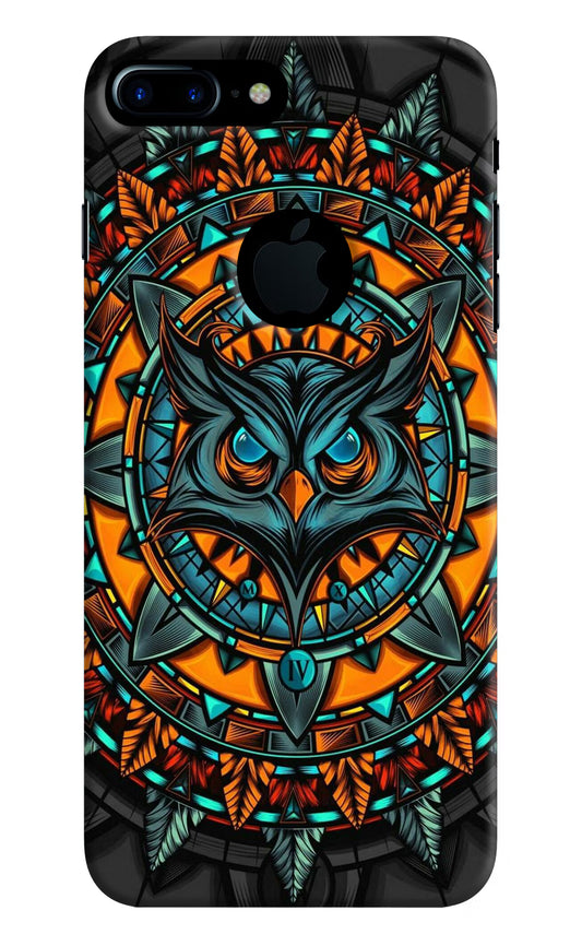 Angry Owl Art iPhone 7 Plus Logocut Hard Case Back Cover by Casekaro