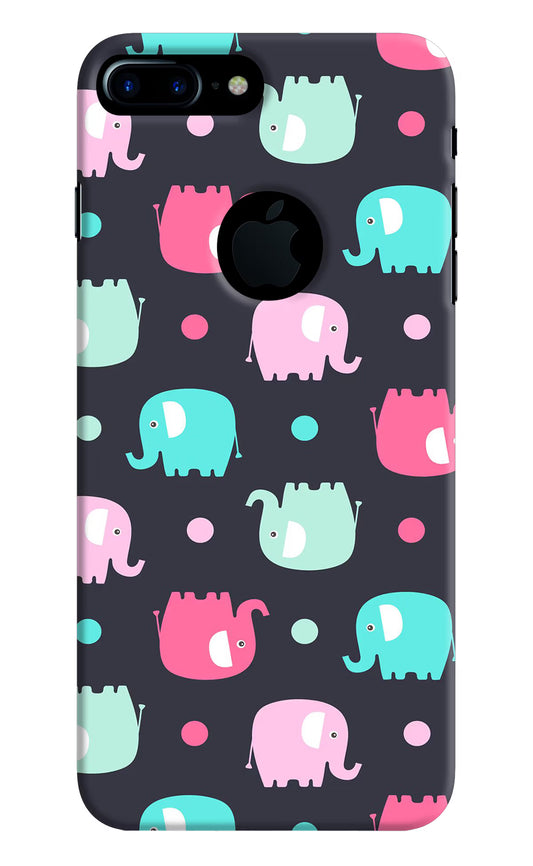 Elephants iPhone 7 Plus Logocut Hard Case Back Cover by Casekaro
