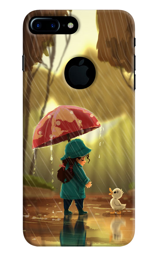 Rainy Day iPhone 7 Plus Logocut Hard Case Back Cover by Casekaro