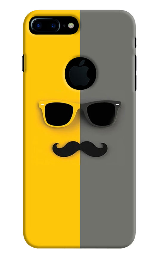 Sunglasses with Mustache iPhone 7 Plus Logocut Hard Case Back Cover by Casekaro