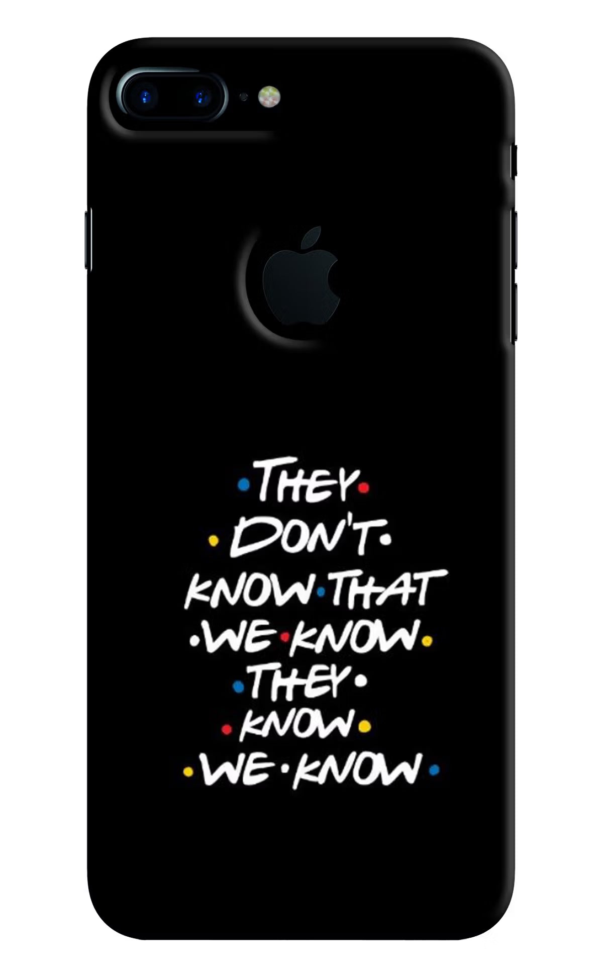 FRIENDS Dialogue iPhone 7 Plus Logocut Hard Case Back Cover by Casekaro