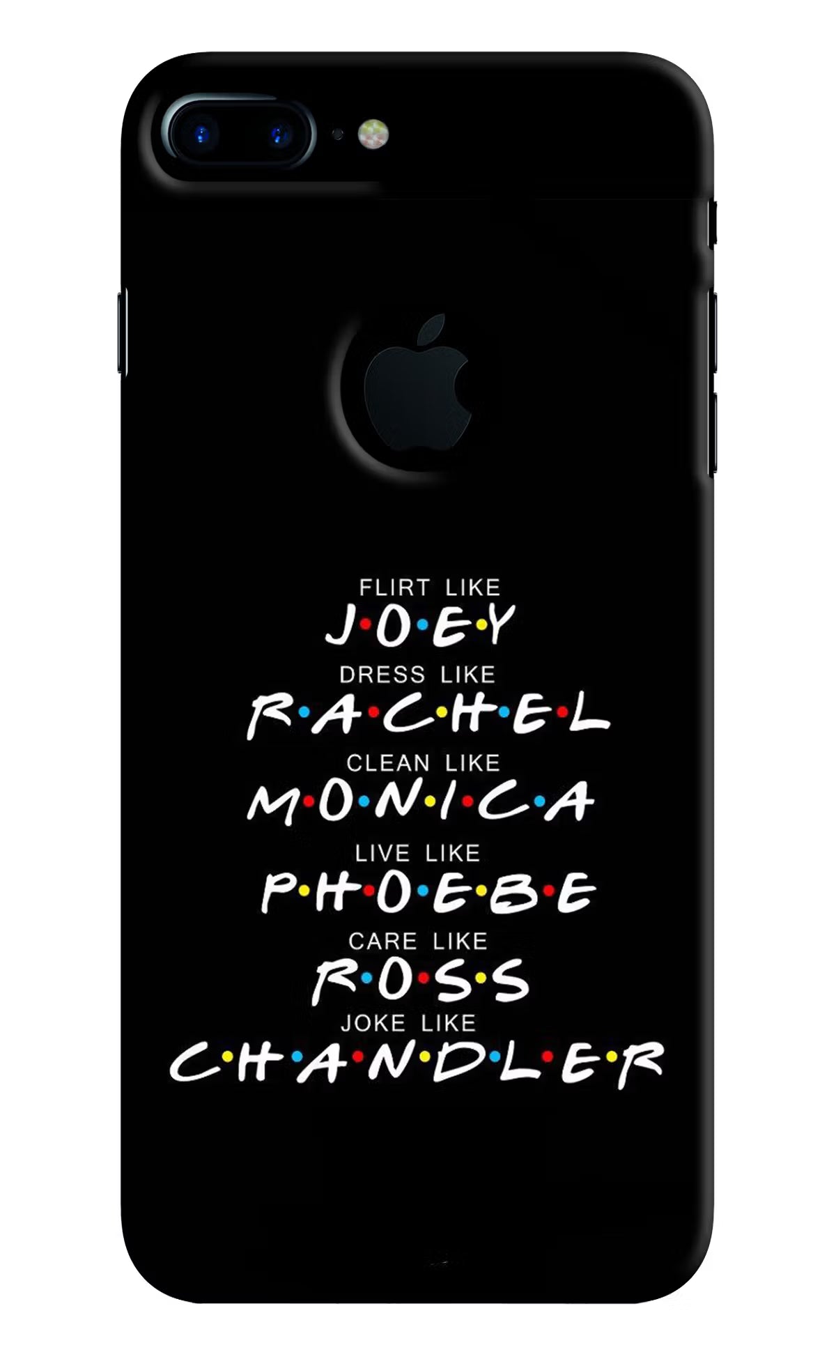 FRIENDS Character iPhone 7 Plus Logocut Hard Case Back Cover by Casekaro