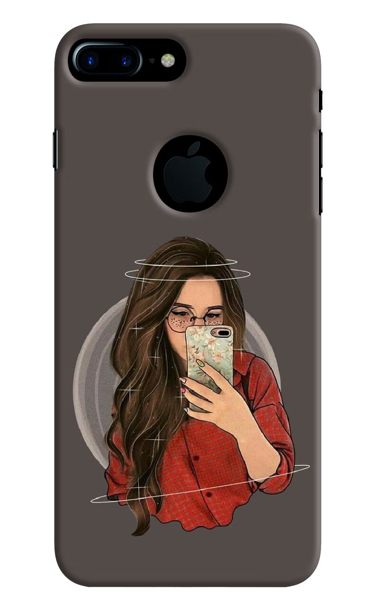 Selfie Queen iPhone 7 Plus Logocut Hard Case Back Cover by Casekaro