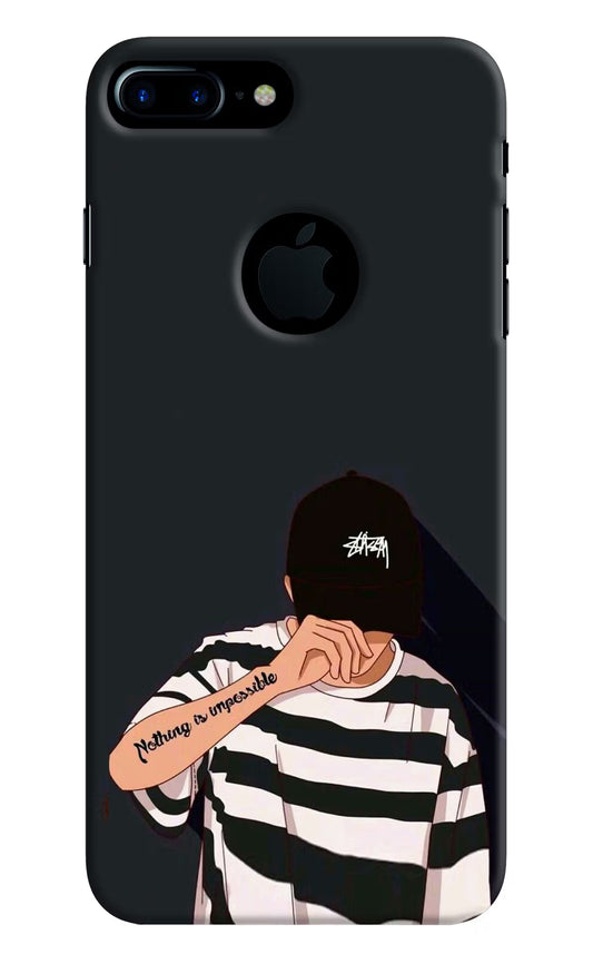 Aesthetic Boy iPhone 7 Plus Logocut Hard Case Back Cover by Casekaro