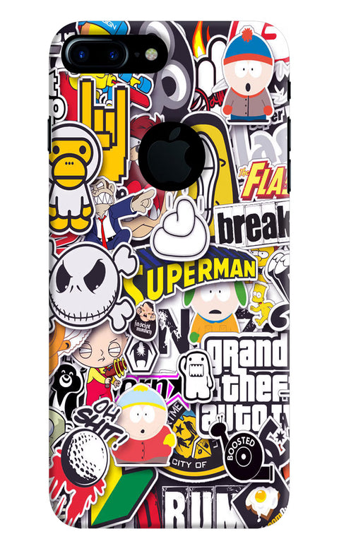 Sticker Bomb iPhone 7 Plus Logocut Back Cover