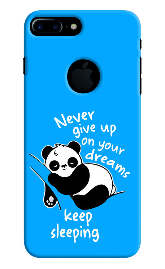 Keep Sleeping iPhone 7 Plus Logocut Hard Case Back Cover by Casekaro