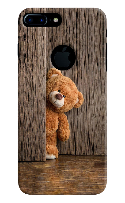 Teddy Wooden iPhone 7 Plus Logocut Hard Case Back Cover by Casekaro