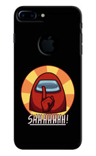 Among Us Shhh! iPhone 7 Plus Logocut Hard Case Back Cover by Casekaro