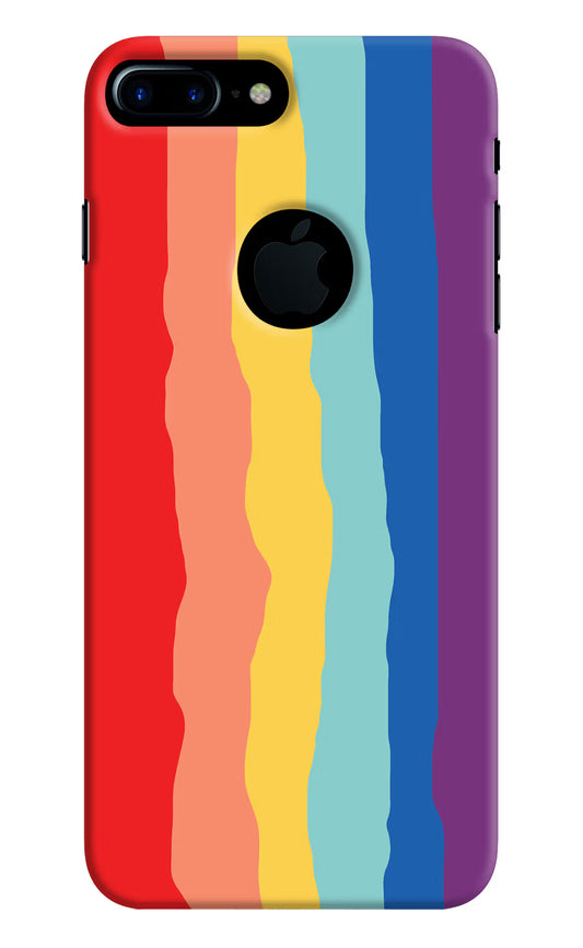 Rainbow iPhone 7 Plus Logocut Hard Case Back Cover by Casekaro
