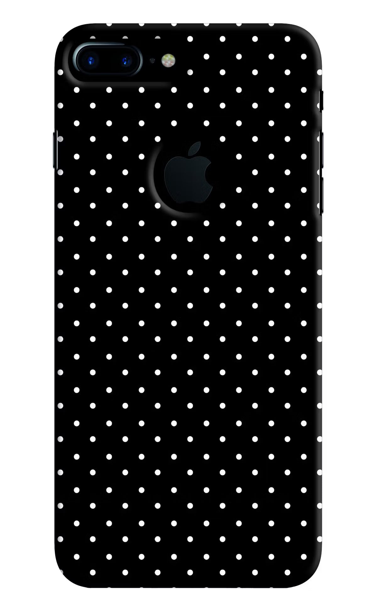 White Dots iPhone 7 Plus Logocut Hard Case Back Cover by Casekaro