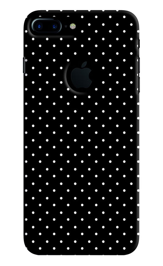 White Dots iPhone 7 Plus Logocut Hard Case Back Cover by Casekaro