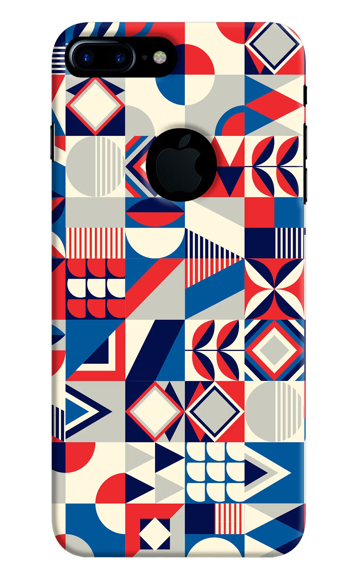 Colorful Pattern iPhone 7 Plus Logocut Hard Case Back Cover by Casekaro