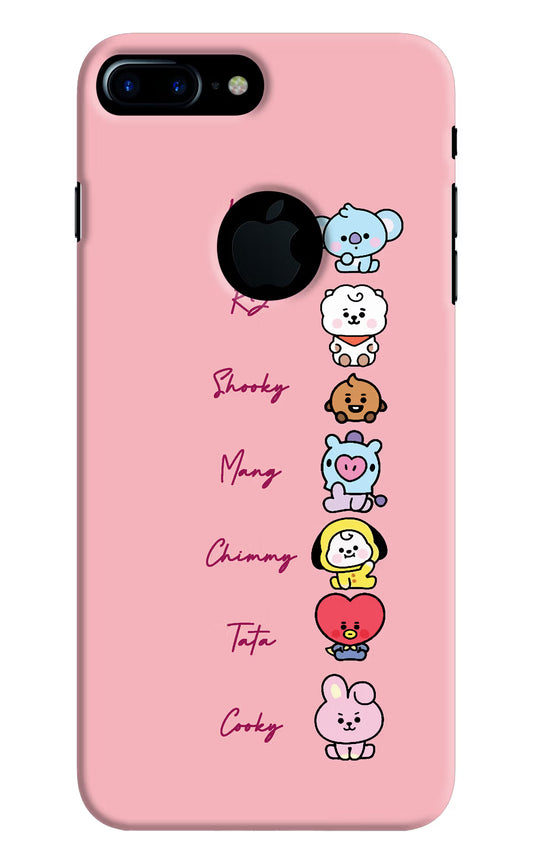 BTS names iPhone 7 Plus Logocut Hard Case Back Cover by Casekaro