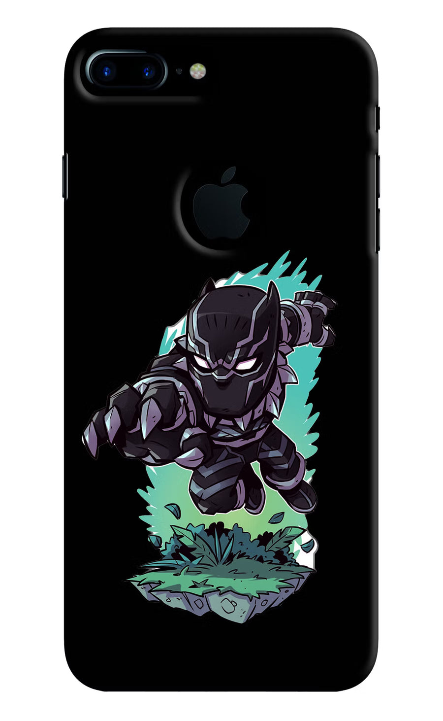 Black Panther iPhone 7 Plus Logocut Back Cover, Hard case