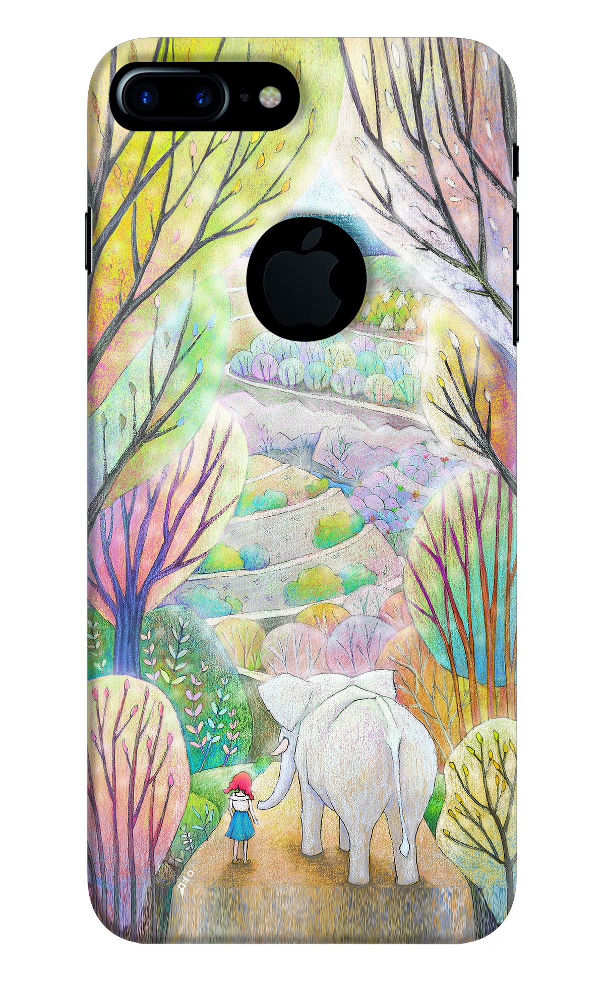 Nature Painting iPhone 7 Plus Logocut Hard Case Back Cover by Casekaro