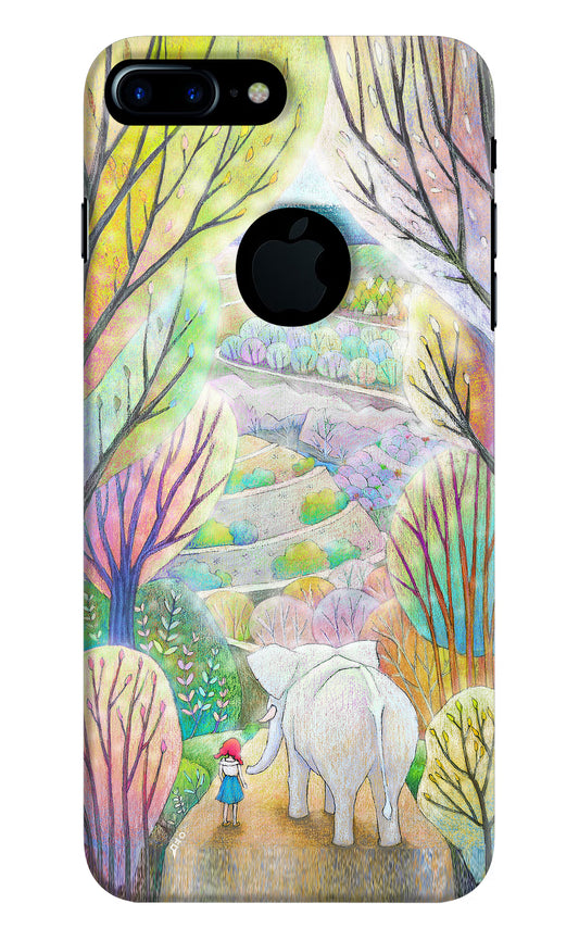 Nature Painting iPhone 7 Plus Logocut Hard Case Back Cover by Casekaro