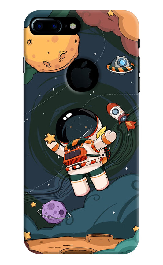 Cartoon Astronaut iPhone 7 Plus Logocut Hard Case Back Cover by Casekaro