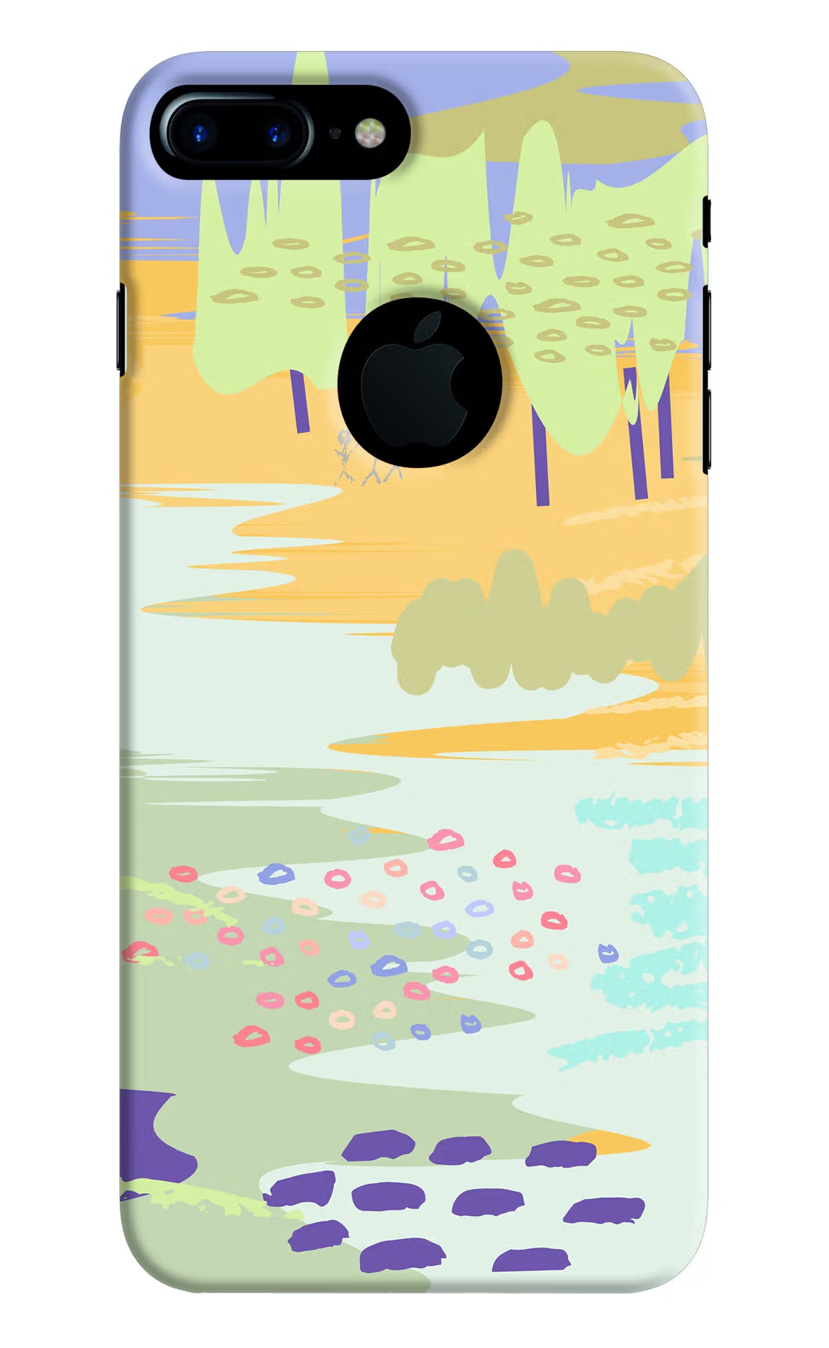 Scenery iPhone 7 Plus Logocut Hard Case Back Cover by Casekaro