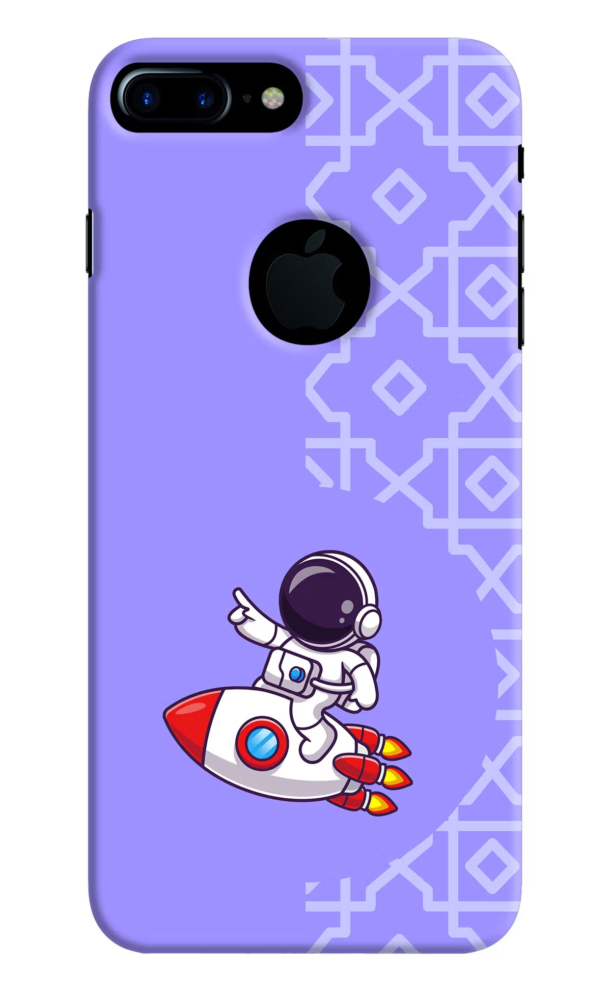 Cute Astronaut iPhone 7 Plus Logocut Hard Case Back Cover by Casekaro
