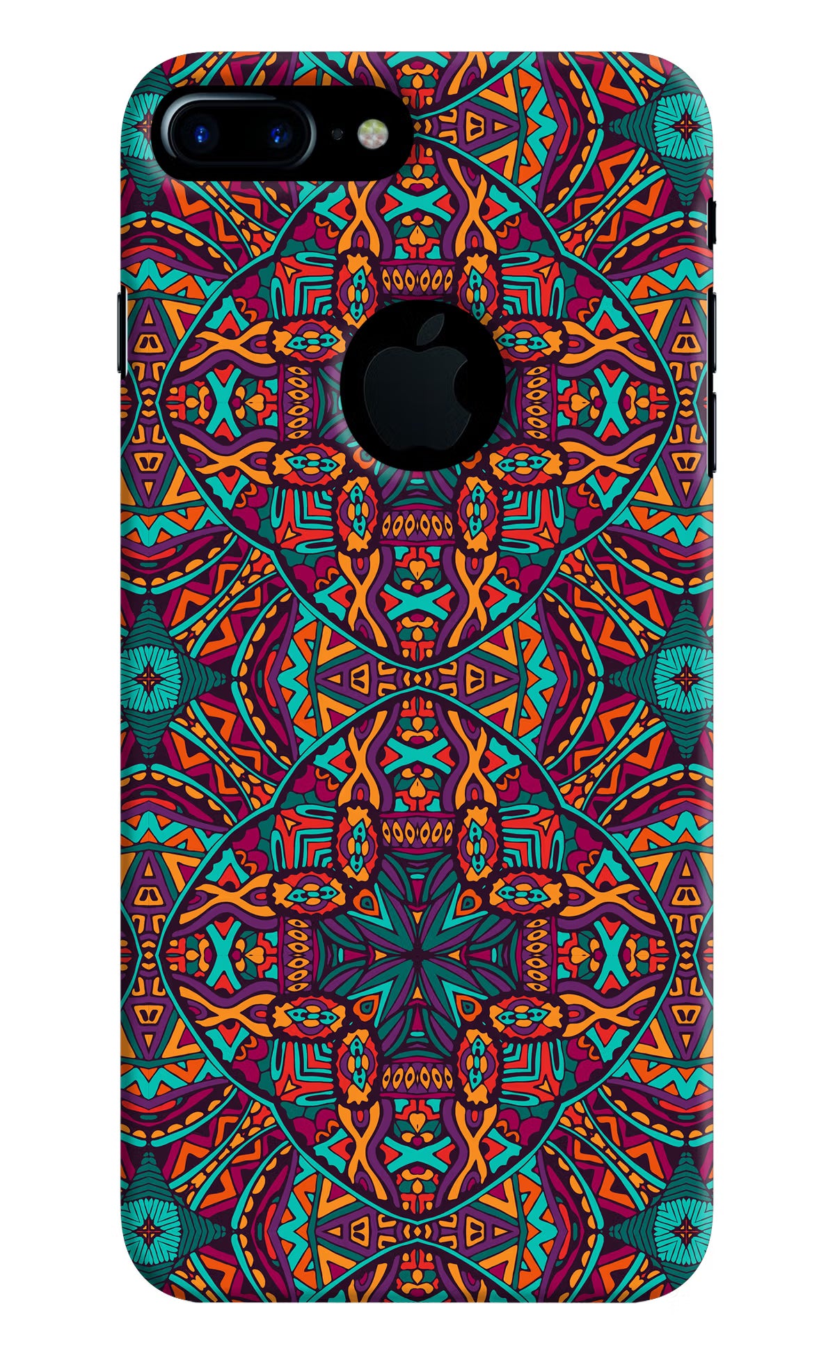 Colour Mandala iPhone 7 Plus Logocut Hard Case Back Cover by Casekaro