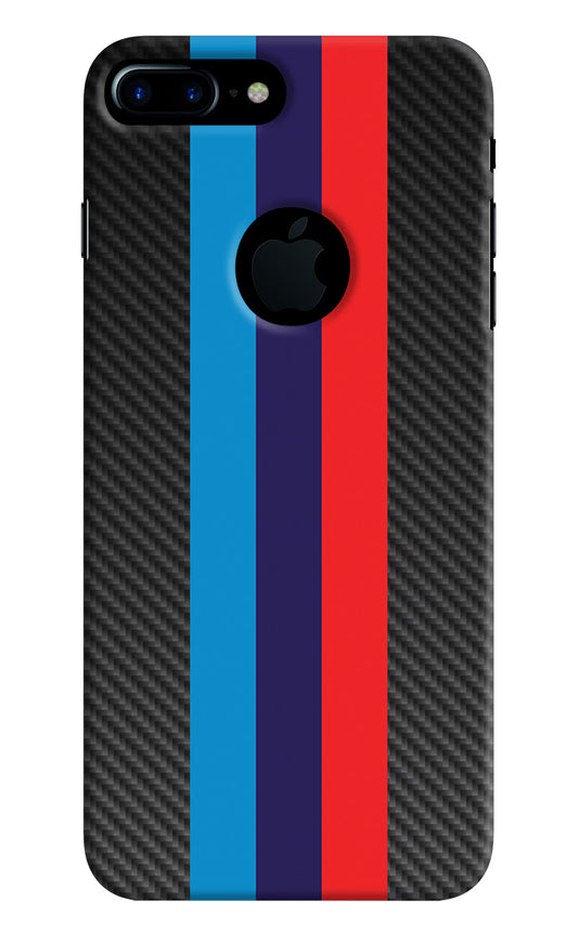BMW Stripes Pattern iPhone 7 Plus Logocut Hard Case Back Cover by Casekaro