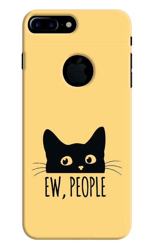 Ew People Catitude iPhone 7 Plus Logocut Hard Case Back Cover by Casekaro