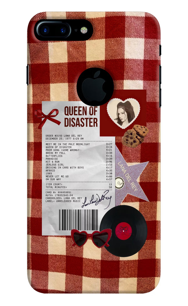 Queen of Disaster iPhone 7 Plus Logocut Hard Case Back Cover by Casekaro